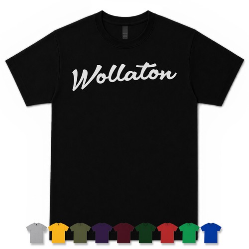 Wollaton retro script - script, t-shirt