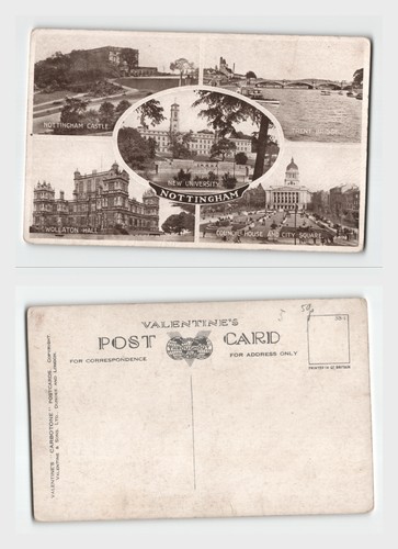 Vintage postcard nottingham - postcard,