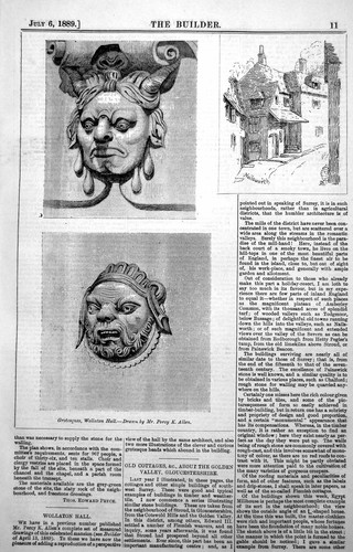 Antique old print houses - antique,