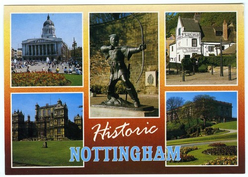 1980s salmon postcard wollaton - 1980s,