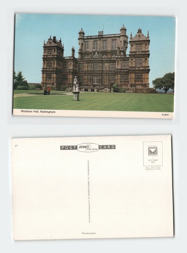 Vintage postcard wollaton hall - postcard,