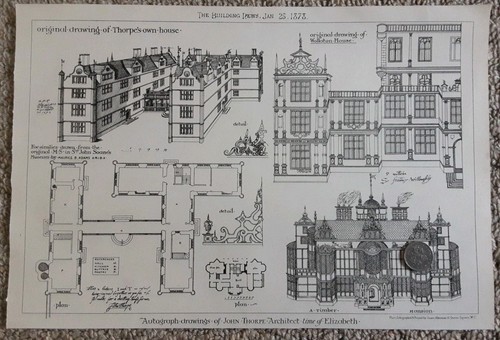 Antique print nottingham - print,