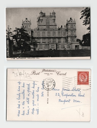 Postcard wollaton hall - postcard,
